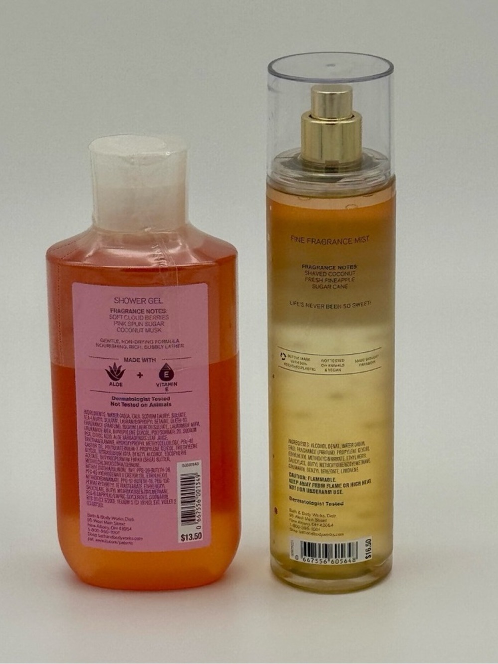 Bath & Body Works Pastel Skies Shower Gel & Coconut Pineapple Spray NWT - Picture 3 of 5